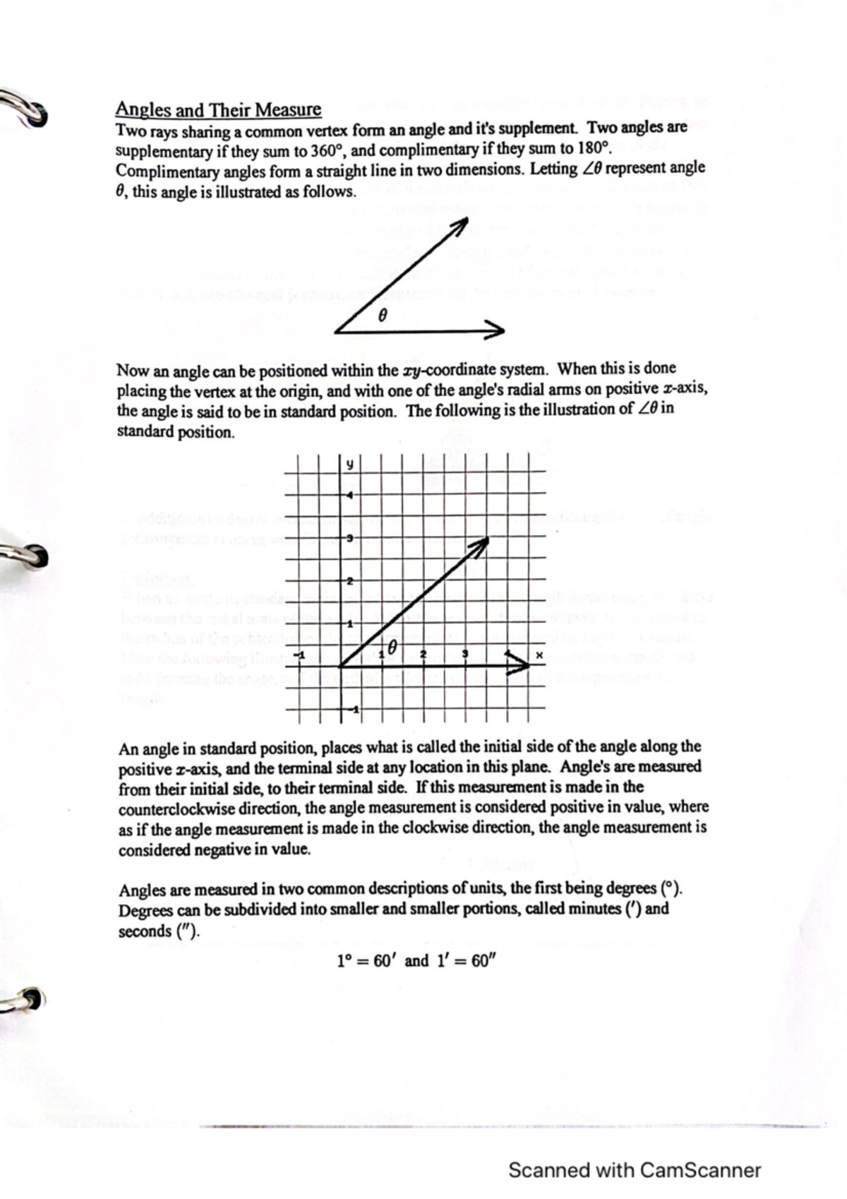 Math 132 Final Exam Study Guide: Angles and Their Measure - Studocu