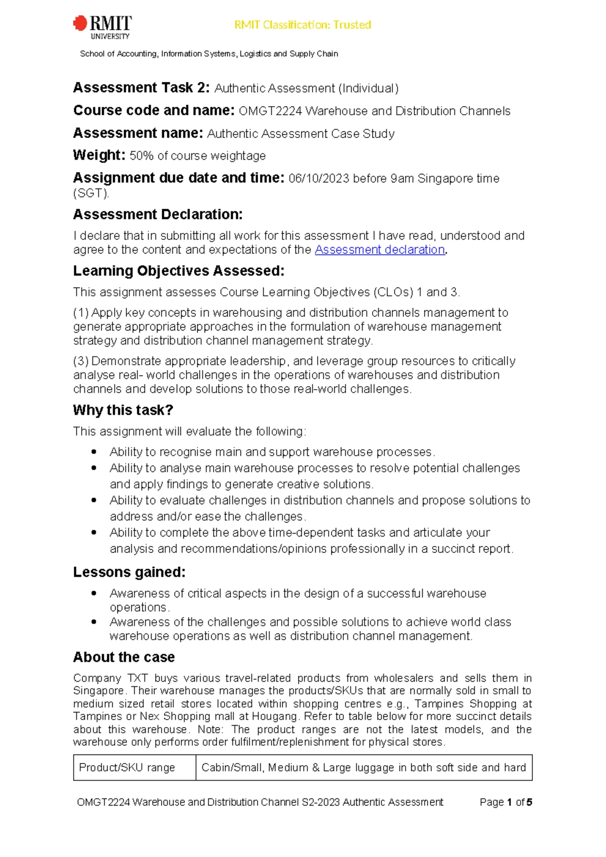 Warehouse Design Case Study: Layout & Process Optimization - Studocu