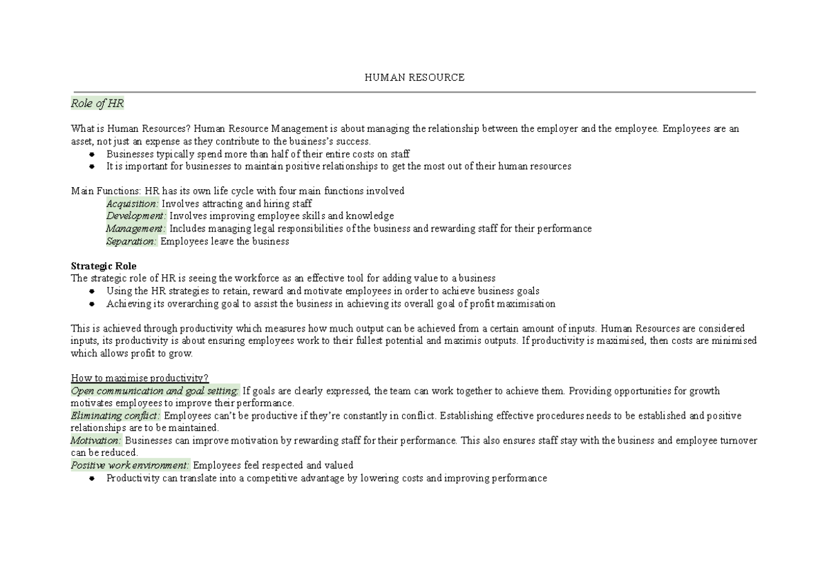 HRM 101: Comprehensive Study on Human Resource Management for Business ...