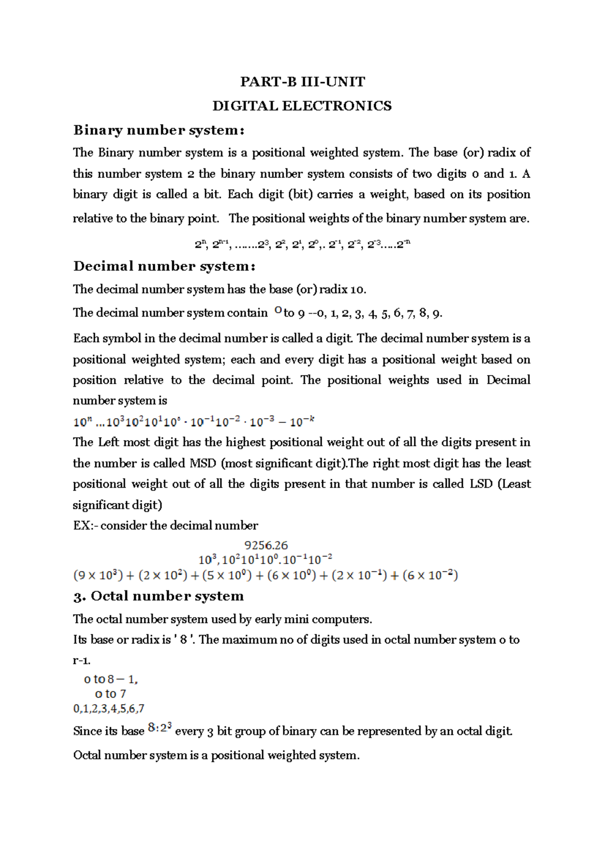BEEE Part-B Unit III: Digital Electronics & Boolean Algebra Notes - Studocu