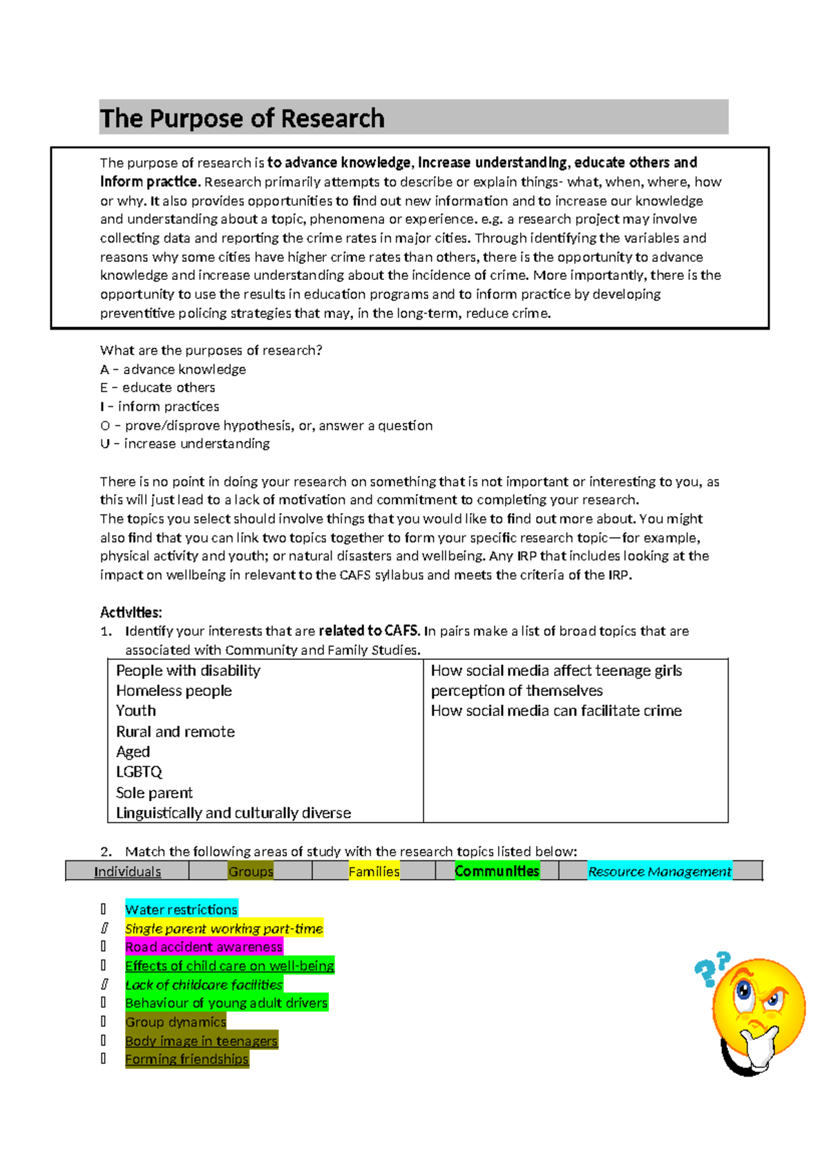 The Purpose of Research-2 - The Purpose of Research The purpose of ...