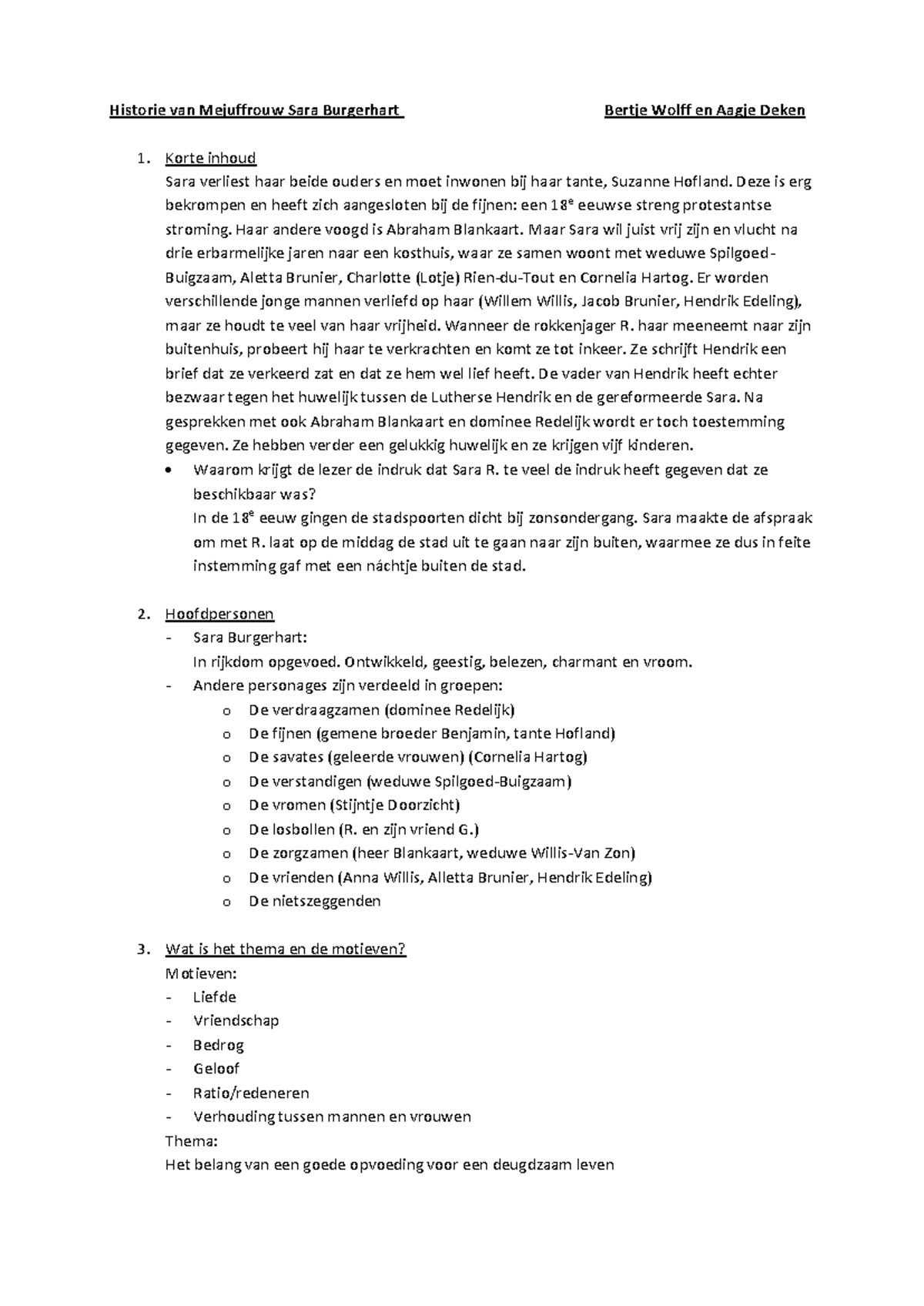 Samenvatting Inleiding Moderne Nederlandse Letterkunde: Boeken en Thema ...