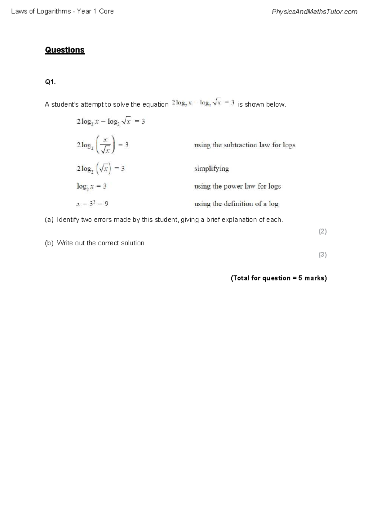 laws-of-logarithms-year-1-core-physics-practice-questions-studocu