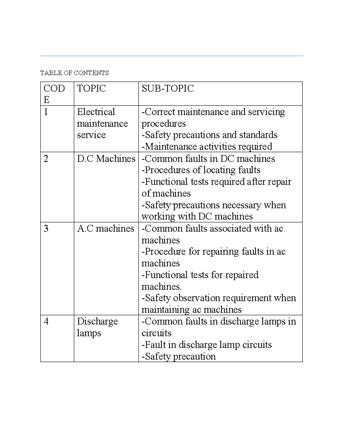 EMFD 14 - Electrical Maintenance Service Notes and Fault Diagnosis ...