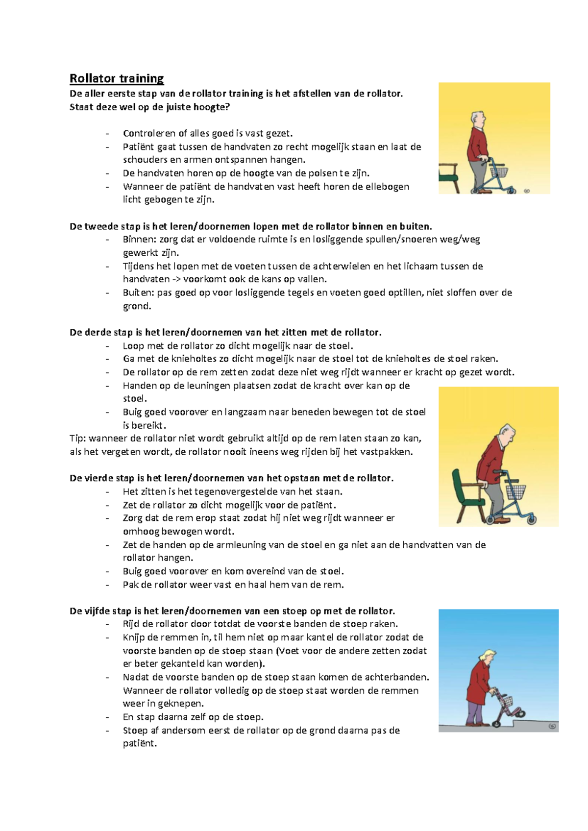 Rollator Training: Stappen voor Veilig Gebruik en Verstelbaarheid ...
