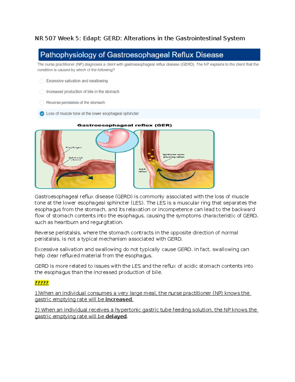 NR 507 Week 1 Case Study: Allergic Rhinitis Pathophysiology ...