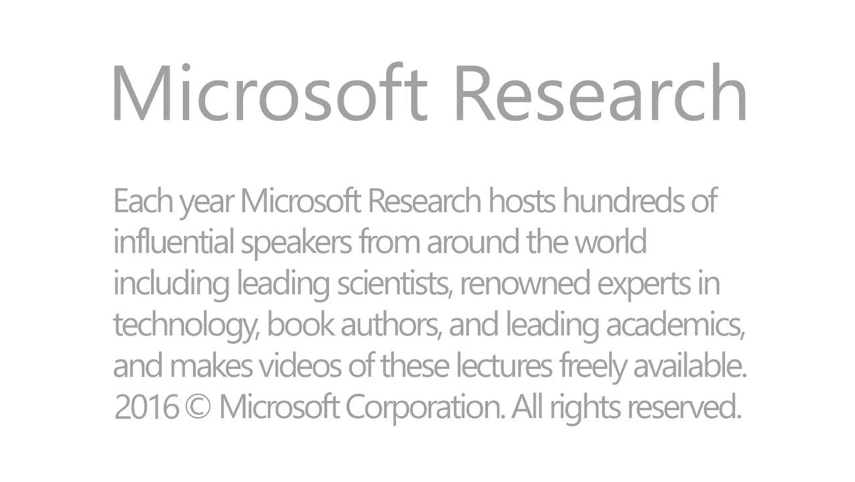 40655 - Lecture notes 1 - Microsoft Research Each year Microsoft ...