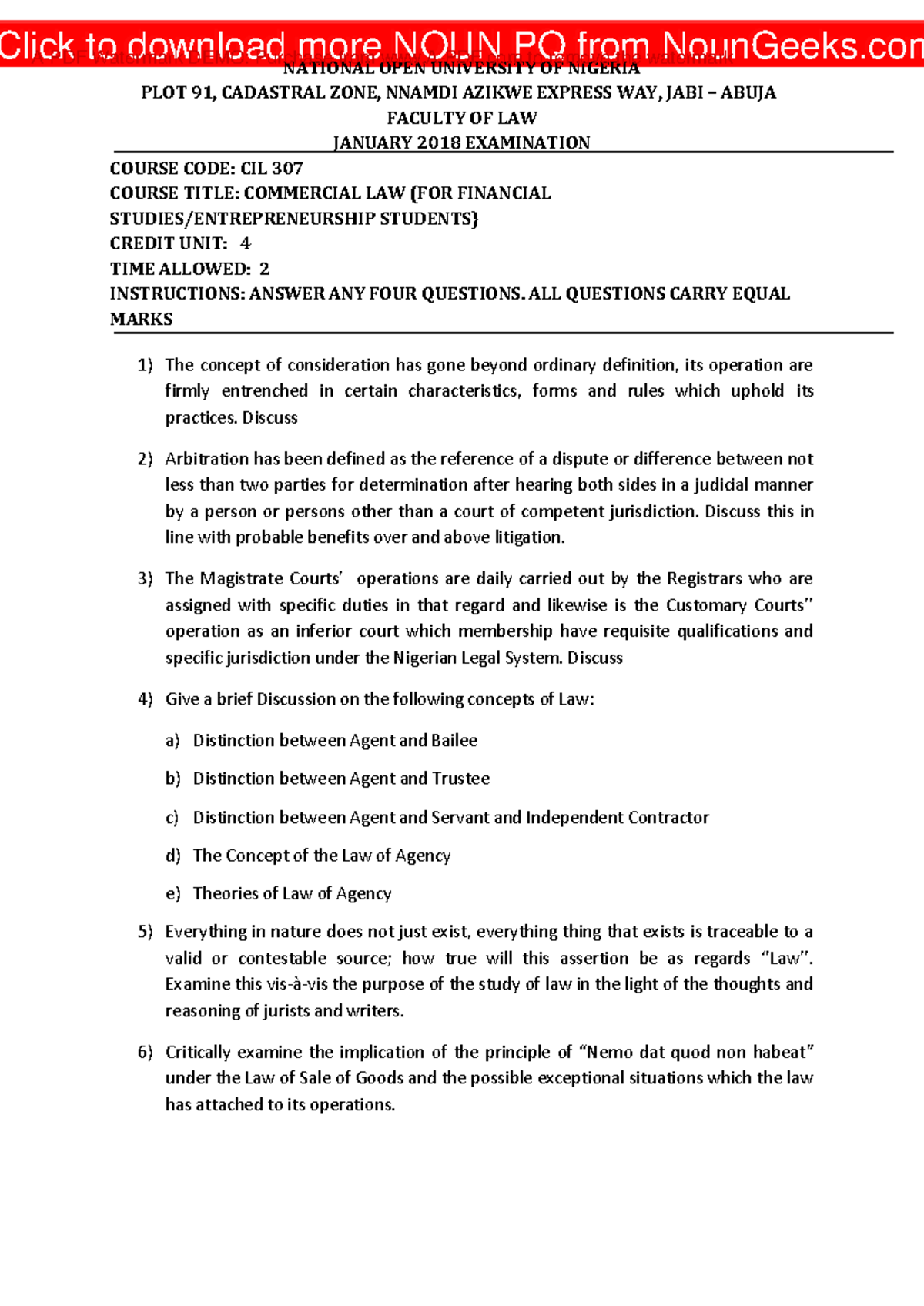 CLL307 - Exam Summary on Commercial Law for Financial Studies - Studocu