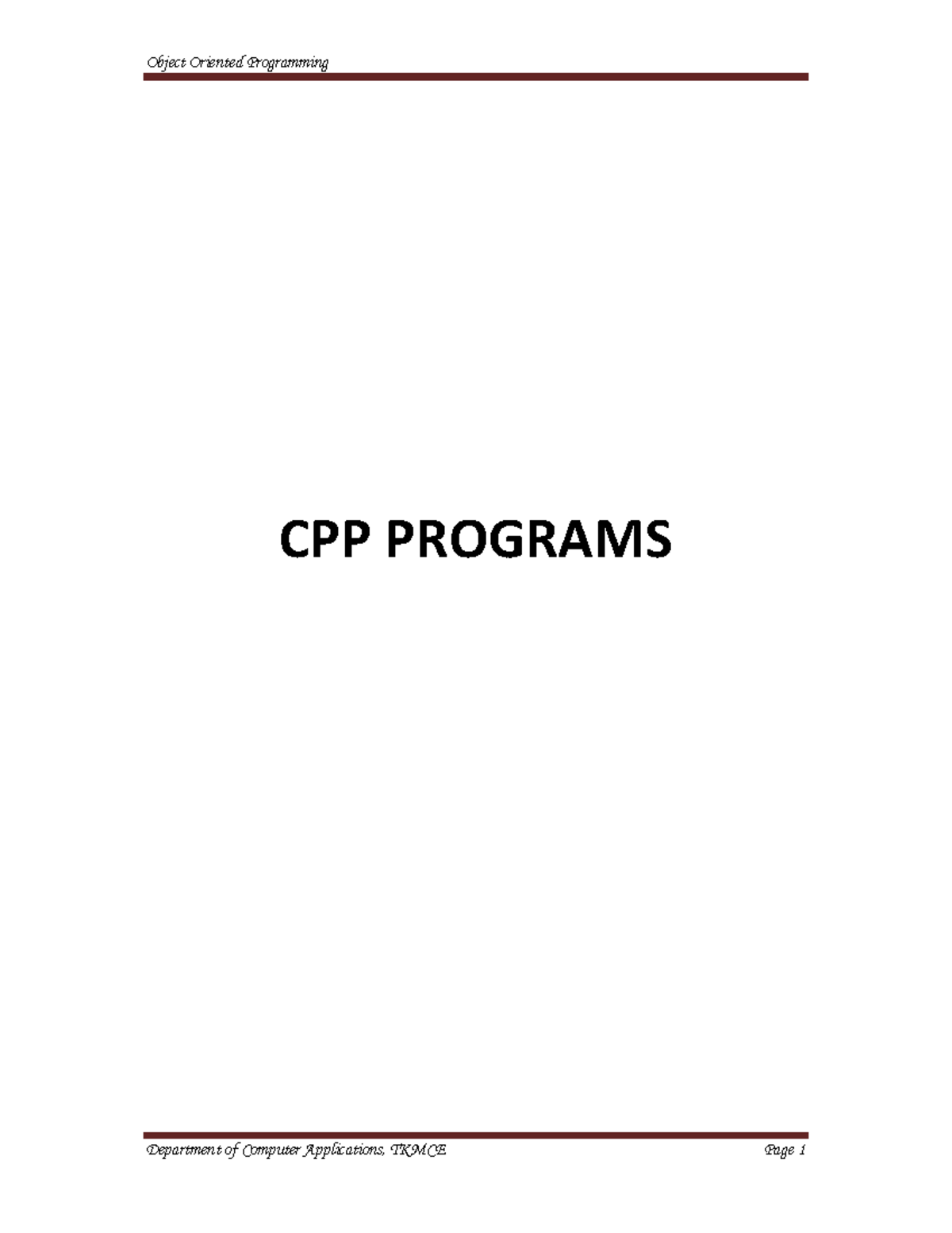 Cpp labrecord - c++ programming - UoK - Studocu