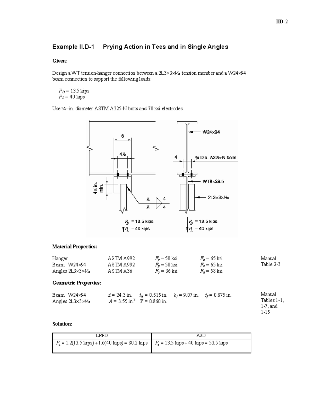 AISC 2 - Prying Action in WT Connections Design Notes - Studocu
