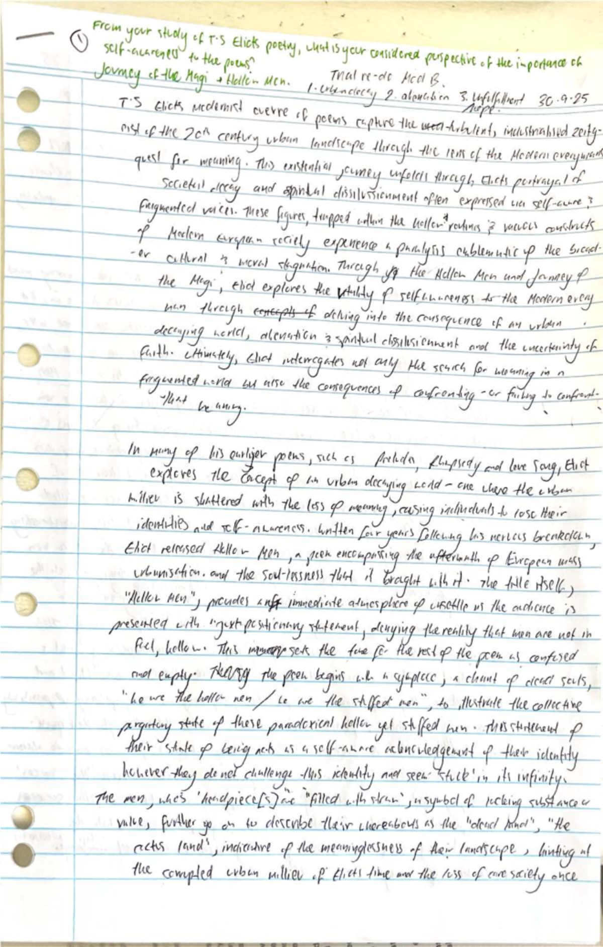 Redo MOD B Trial - Module B Practice Essay Analysis and Insights - Studocu