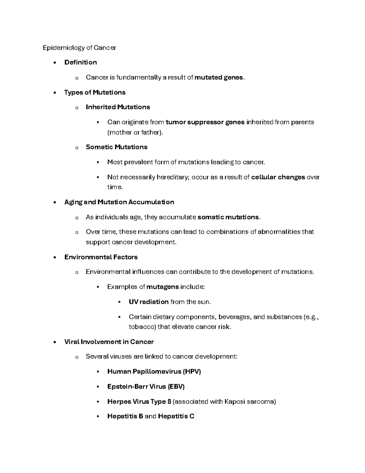 Cancer Biology: Understanding Mutations and Their Role in Development ...