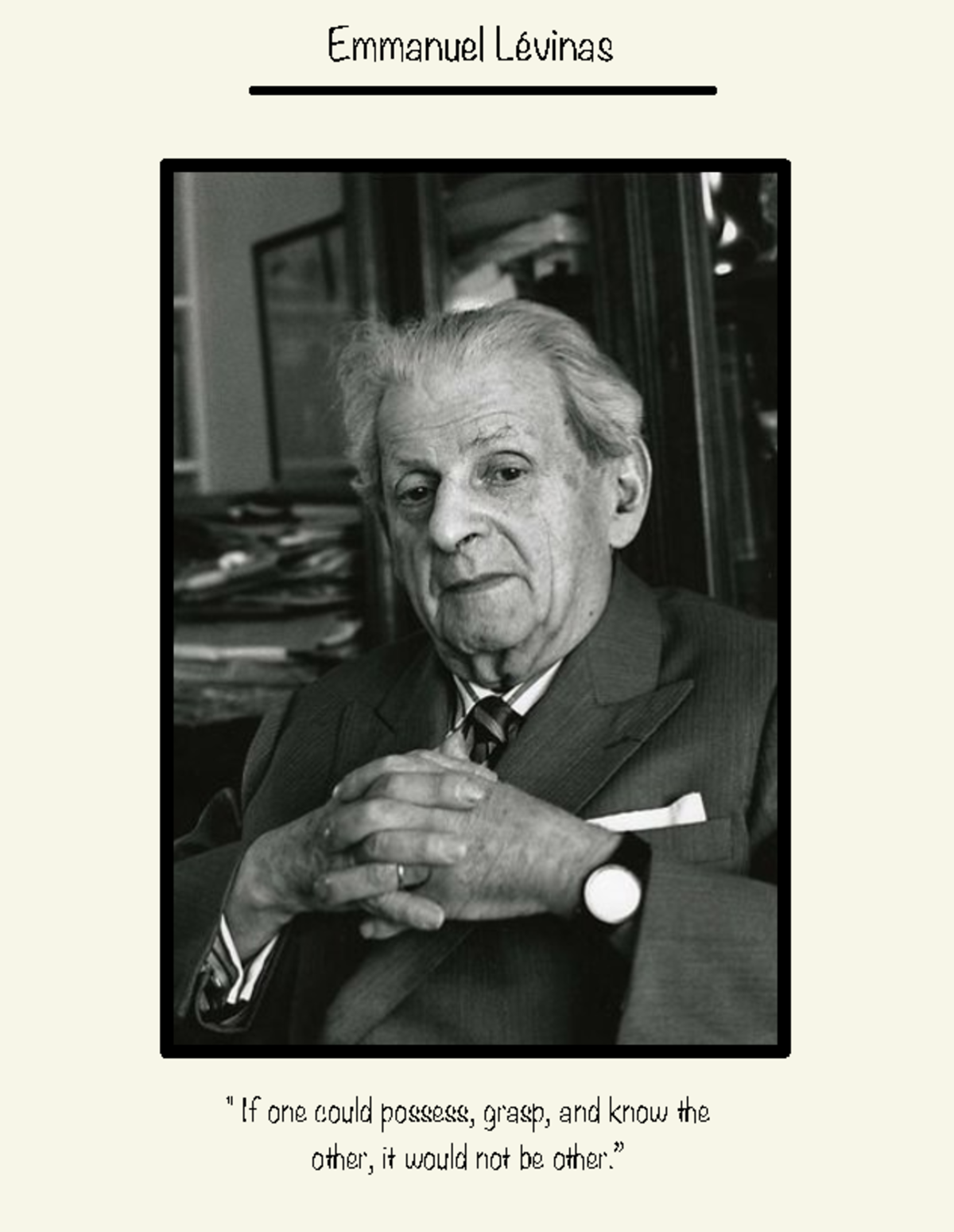 Philosophical Study of Emmanuel Lévinas: Ethics & the Other - Studocu