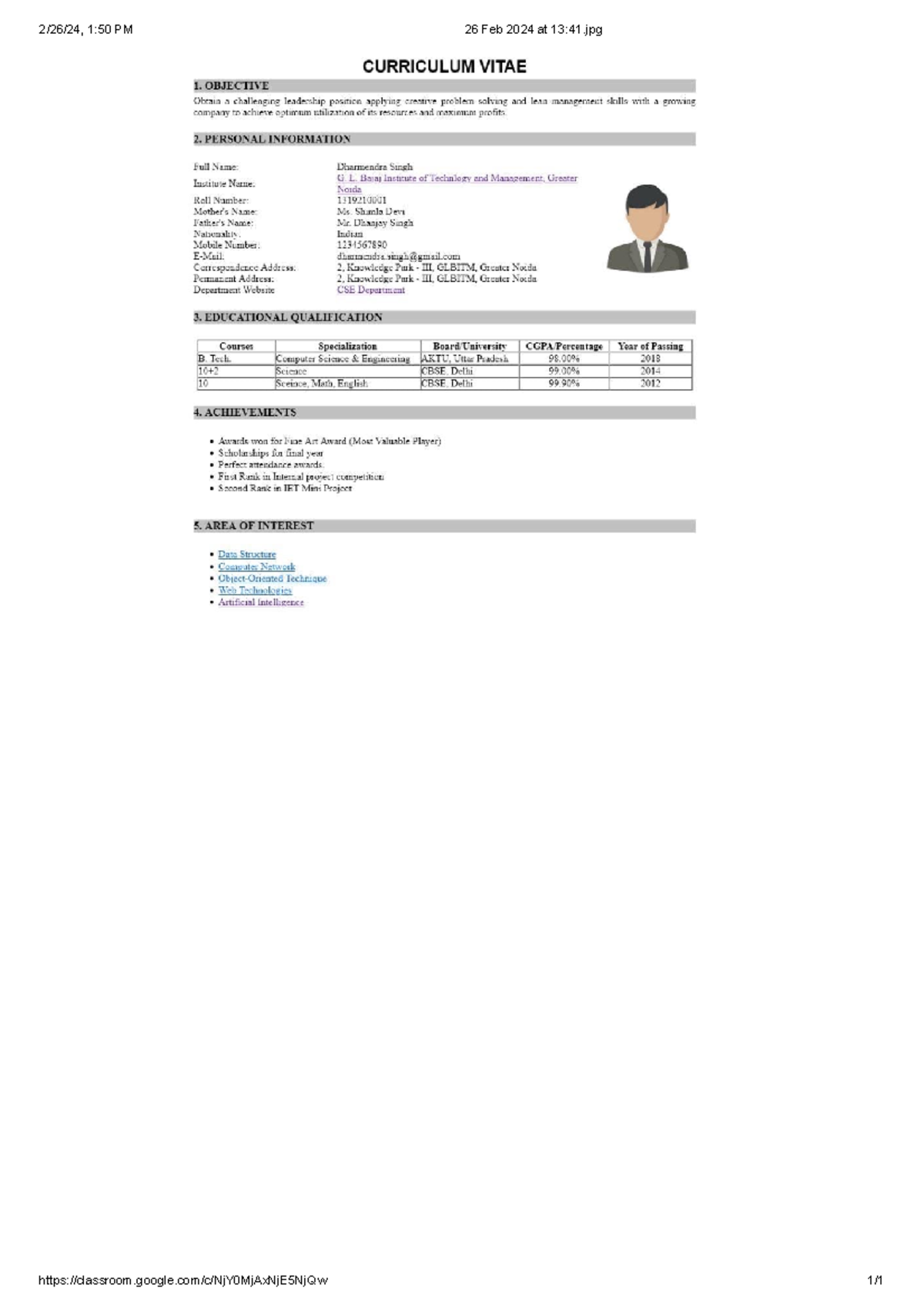 Cv cvvvv - Data Structure - 2/26/24, 1:50 PM 26 Feb 2024 at 13:41 - Studocu