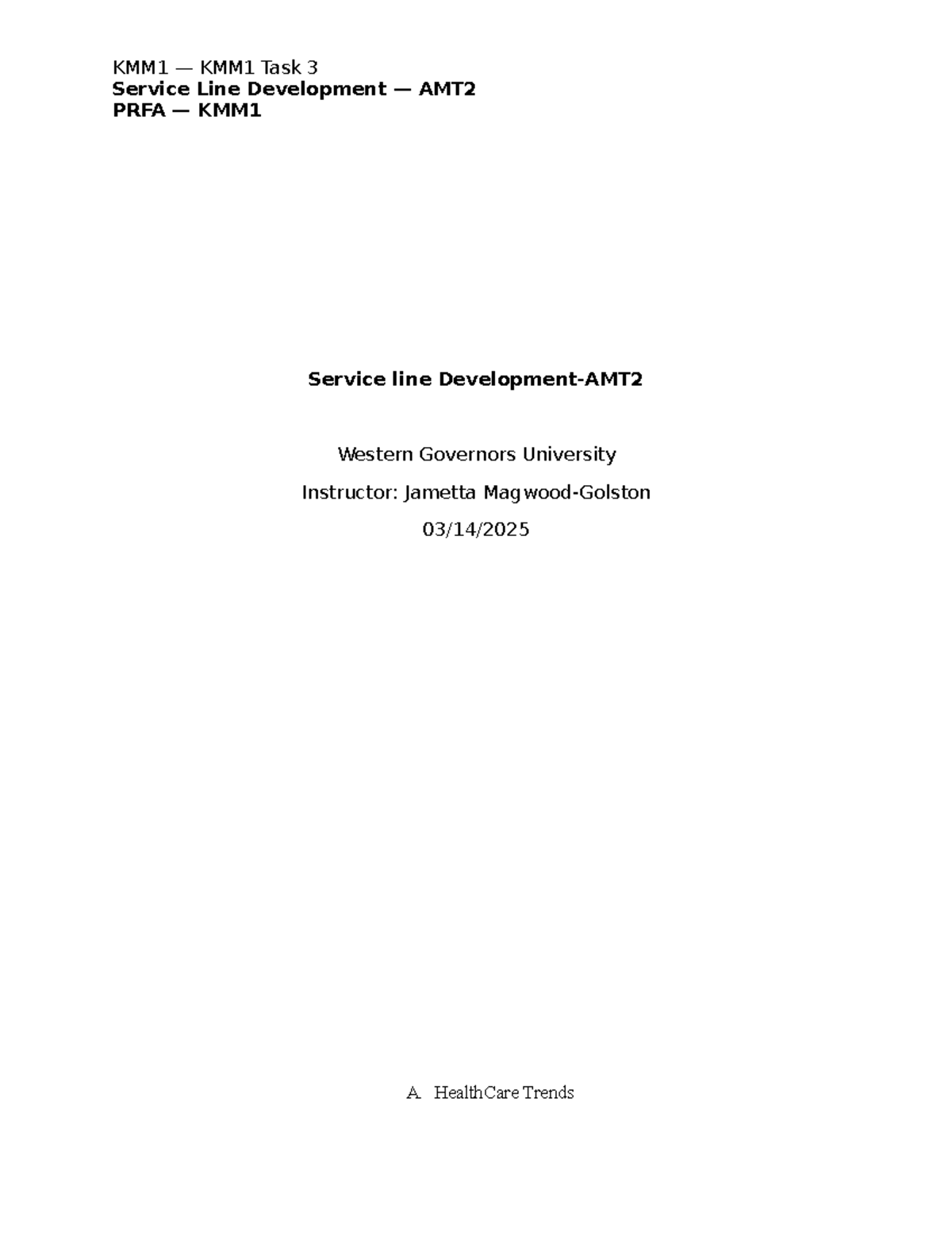 Studuco 03.15.2025 service line development task 3 - Service Line ...