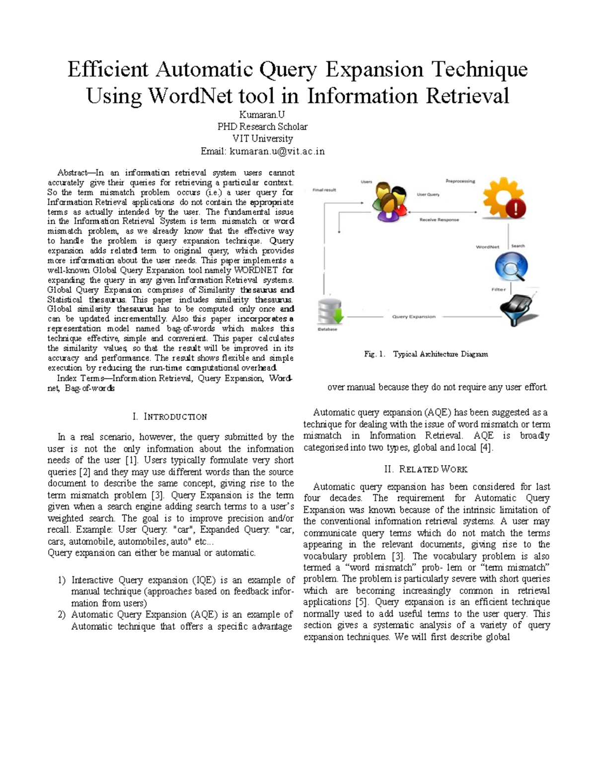 conference paper - Efficient Automatic Query Expansion Technique Using ...
