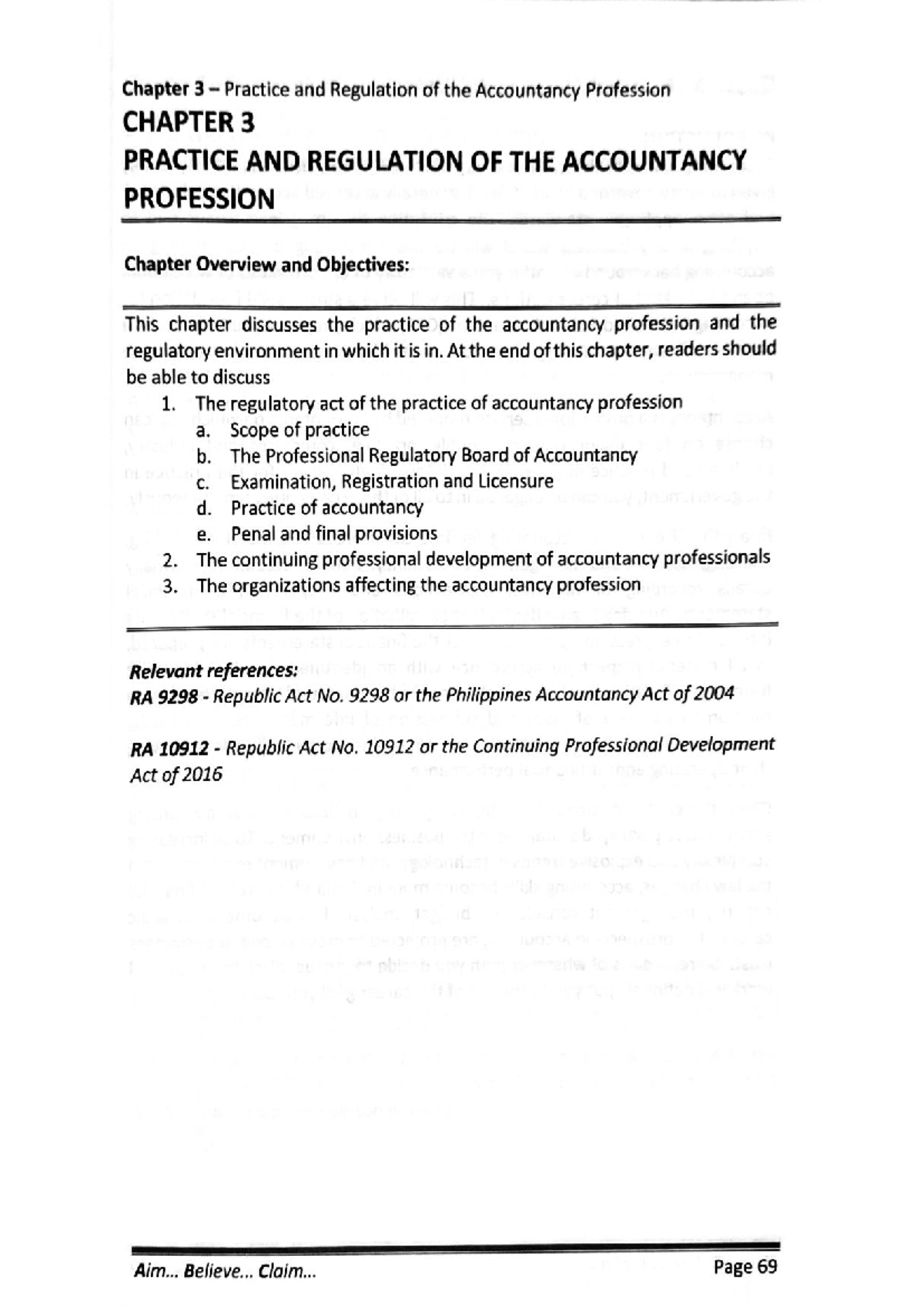 Chapter 3: Practice & Regulation of the Accountancy Profession (BSA ...