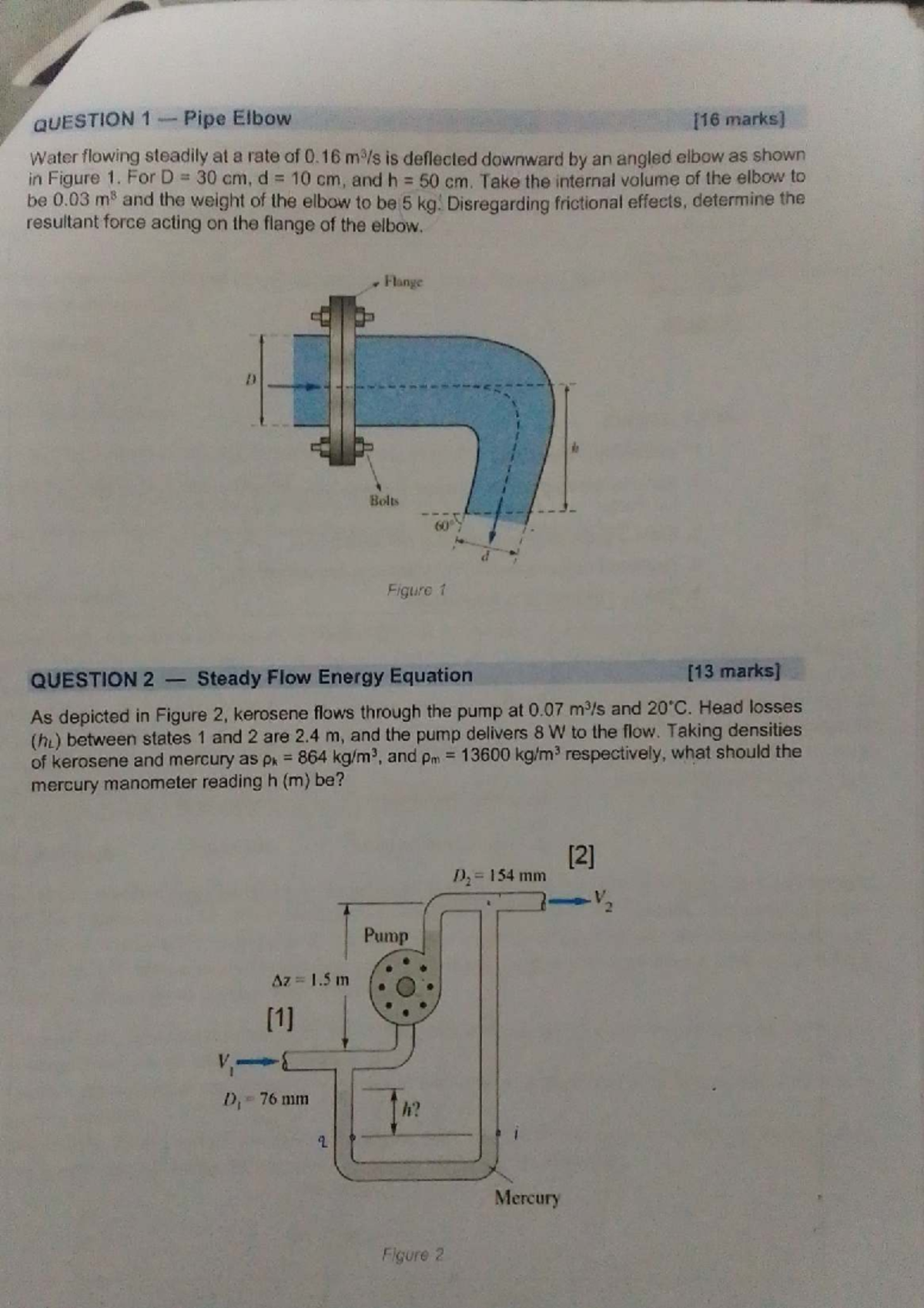 Test 2 Fluids 2026 - Practice with Past Paper Questions - Studocu