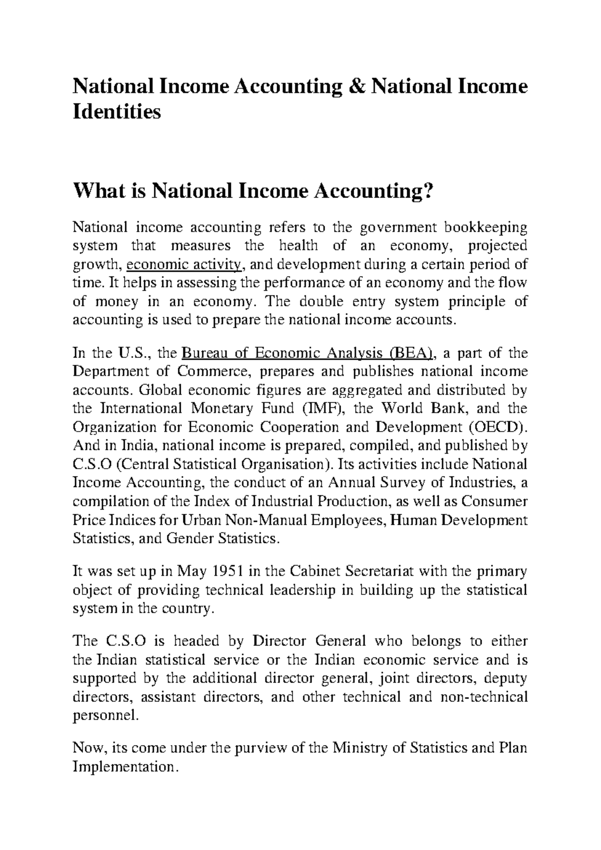 National Income Accounting & Identities: Understanding Economic Health ...
