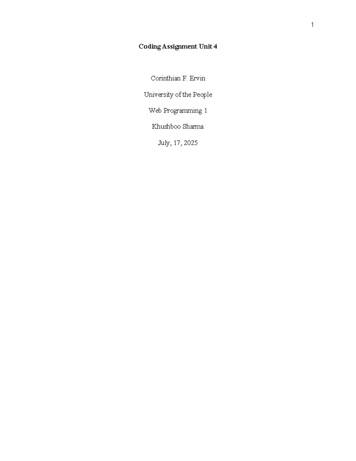 Unit 4 Coding Assignment: Temperature Converter Tool (Web Prog 1) - Studocu