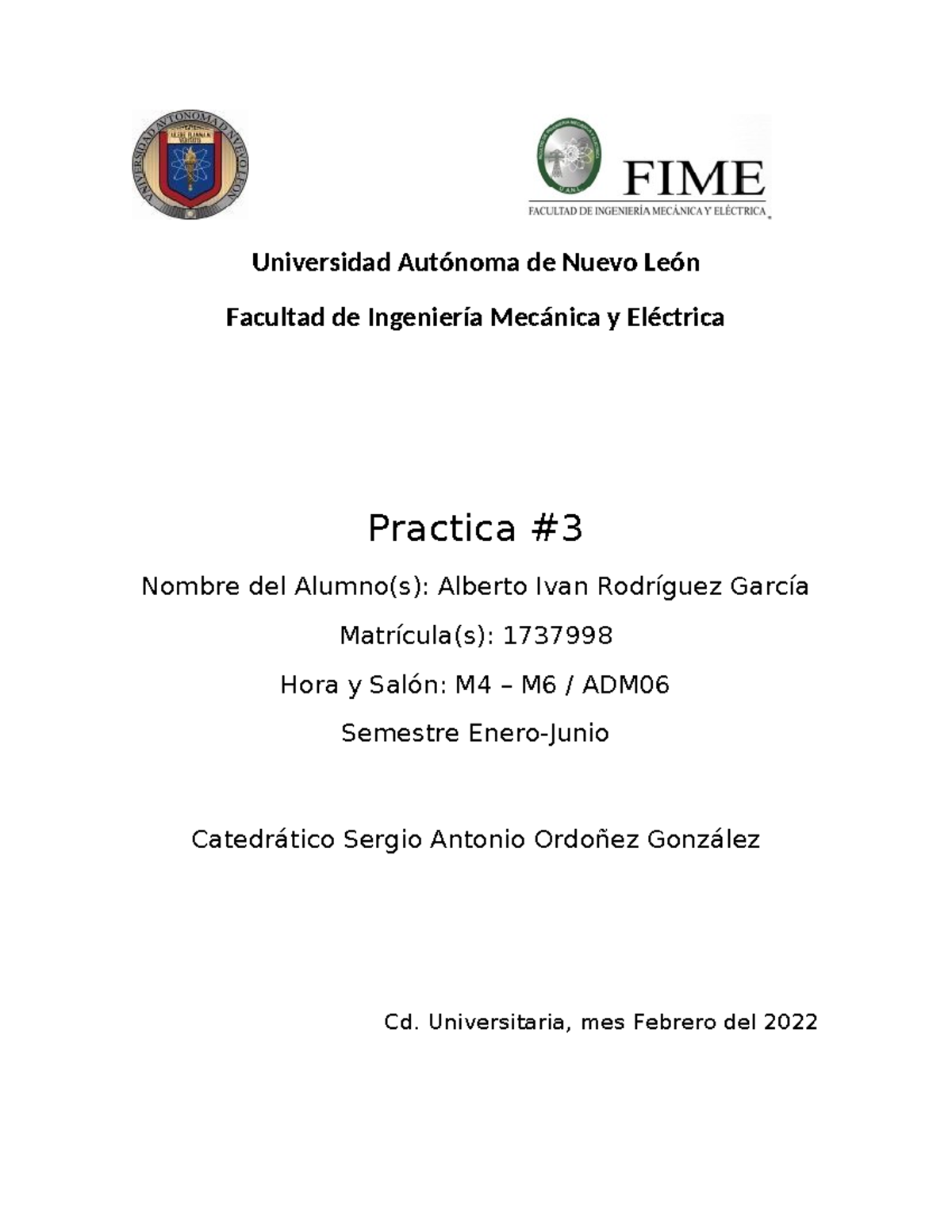 Practica 3-1737998 - ACTIVIDAD - Laboratorio de Fisica 3 - Universidad ...
