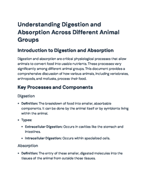 Understanding Animal Nutrition: Feeding, Digestion & Absorption ...