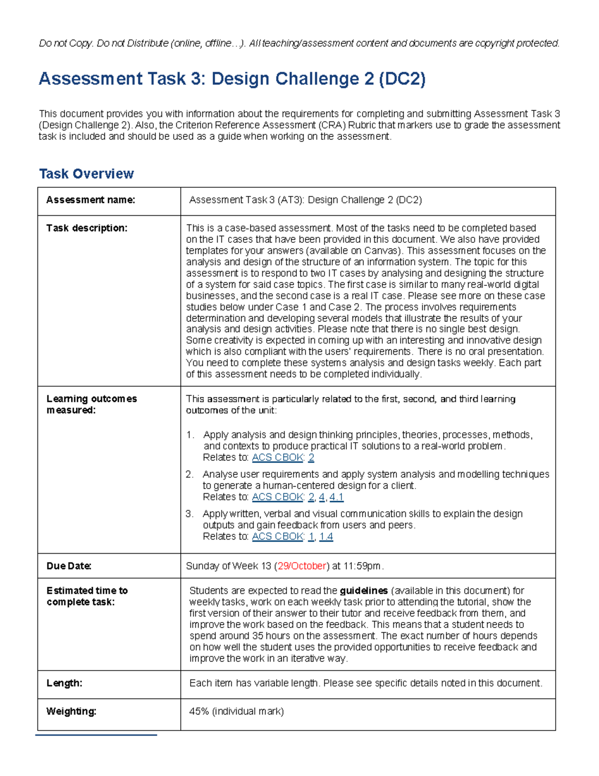 IFB103 - Assessment Task 3 - Design Challenge 2 - Specification - Sem2 ...