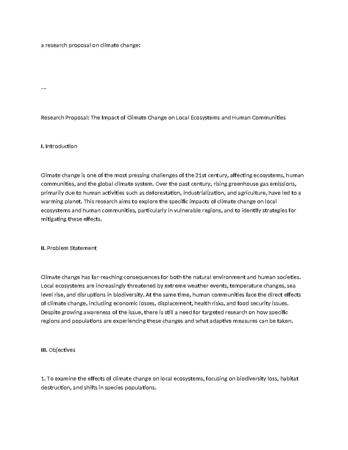 A research prop-WPS Office - a research proposal on climate change ...