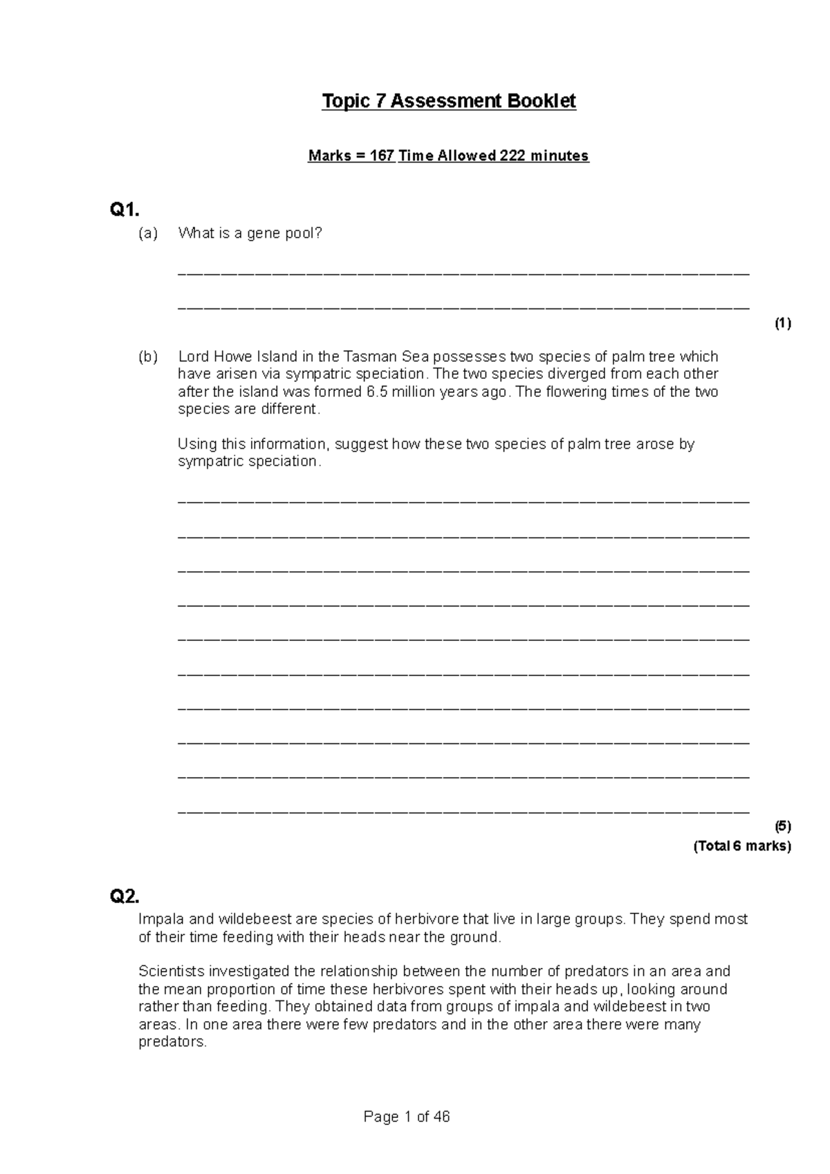 Topic 7 - Exam Practice Document for Assessment Consolidation - Studocu