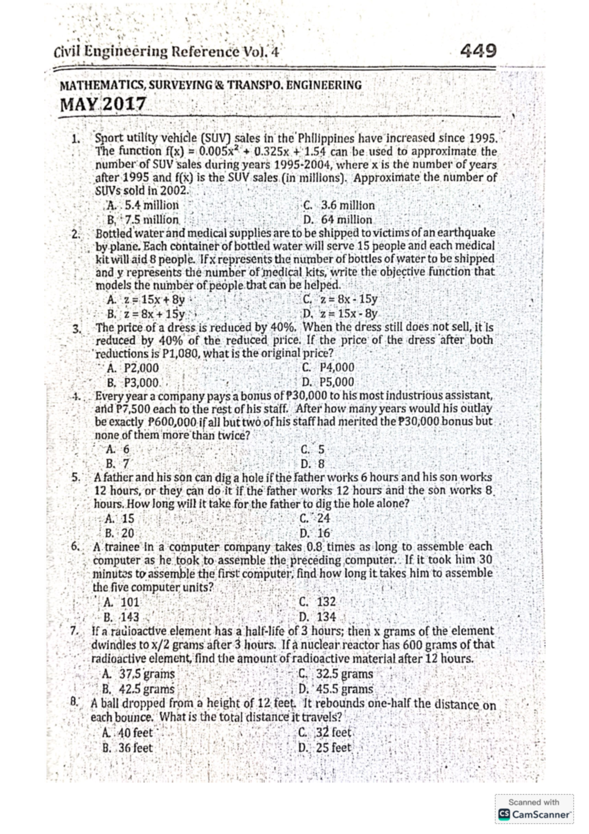 Civil Engineering Reference Vol. 4: MSTE-2017 Mathematics & Surveying ...