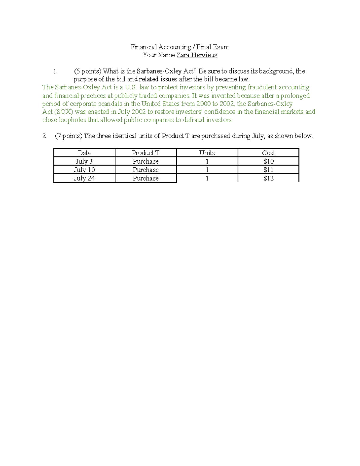 Financial Accounting Final Exam Review | ACC 2023 - Studocu