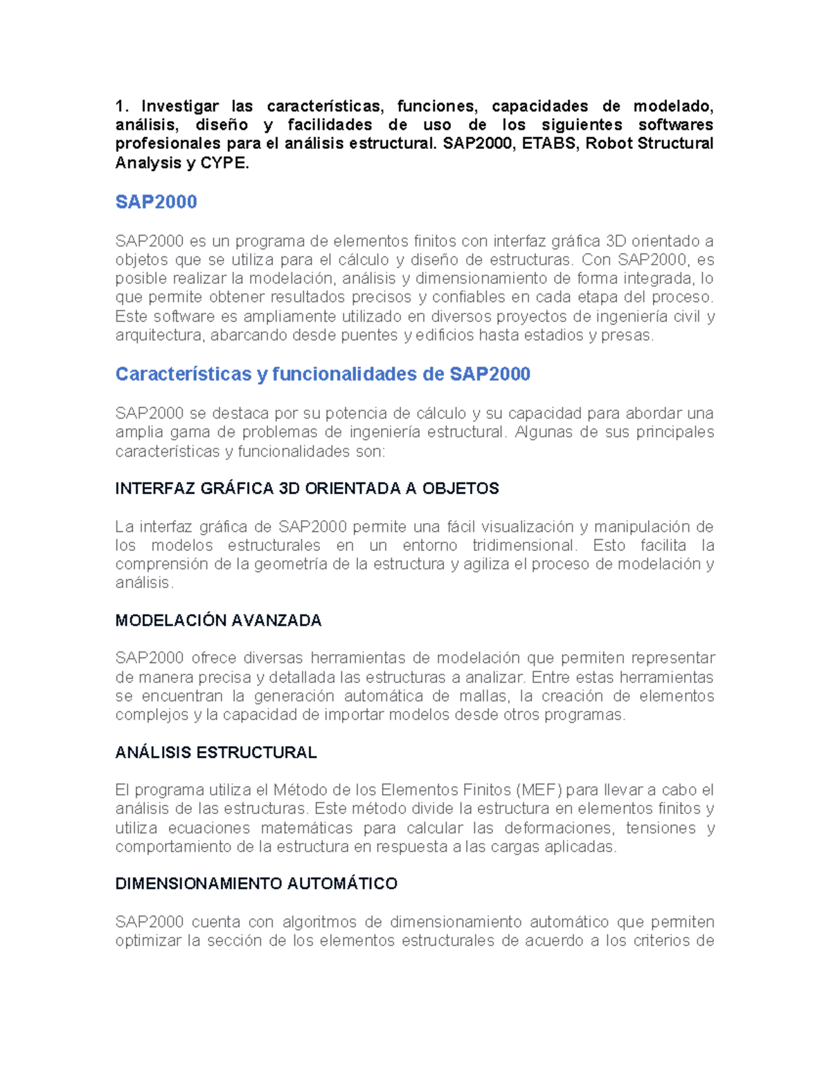 Análisis Avanzado de Software Estructural: ETABS, Robot y CYPE - IA ...