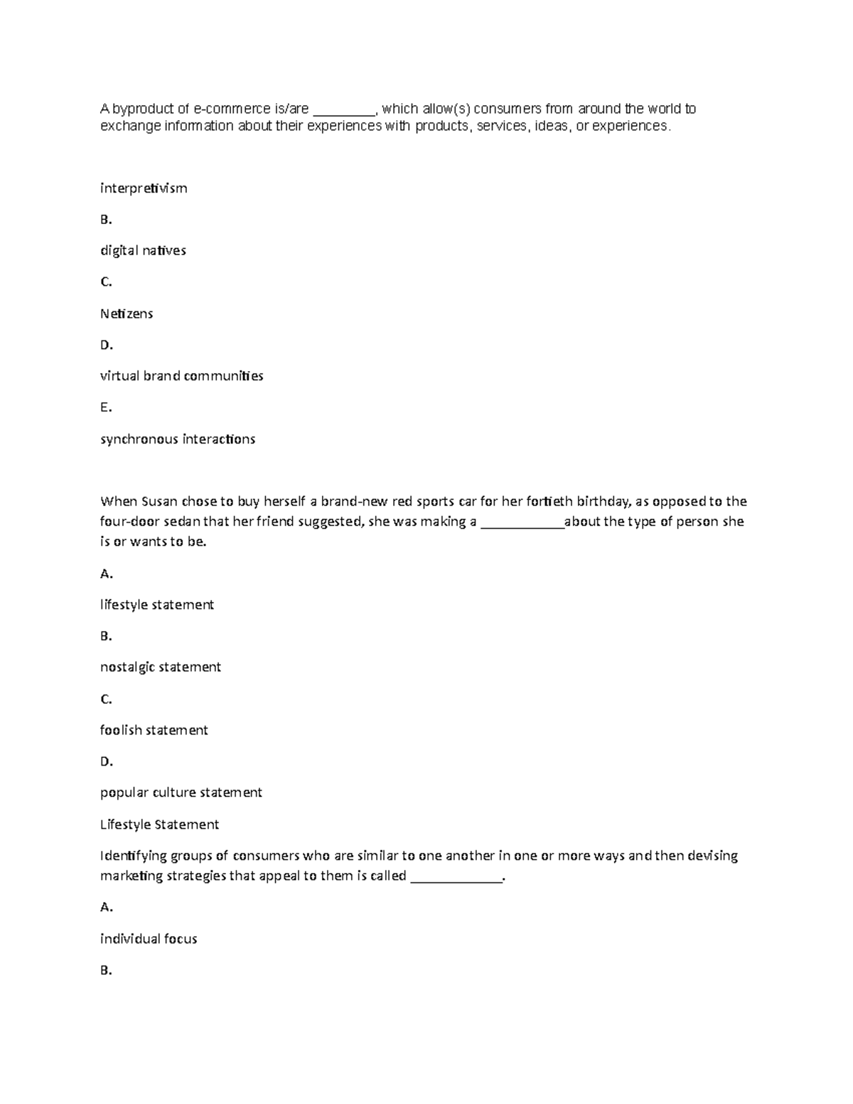 Chapter 1 Quiz 1 Review and Answers - Studocu
