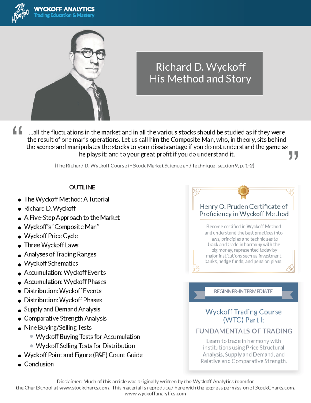 Wyckoff-Method Wyckoff-Analytics english - (The Richard D. Wyckoff ...
