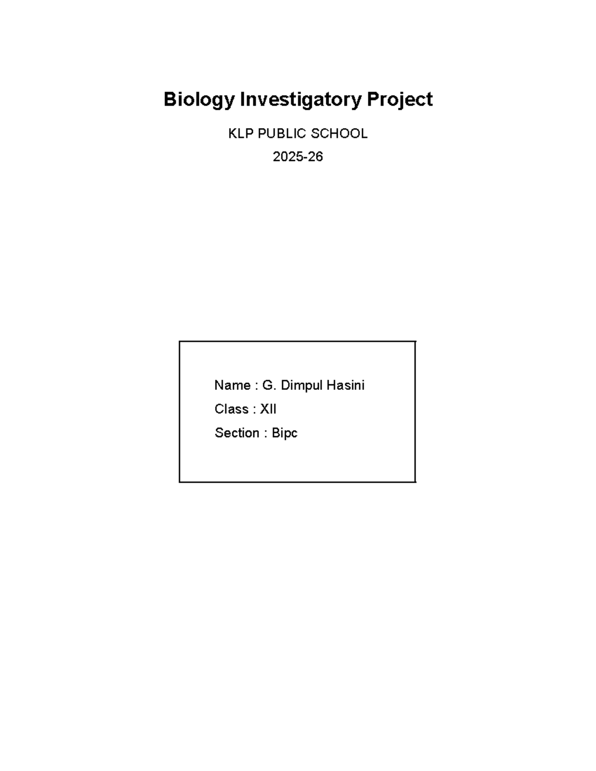 Biology Investigatory Project: Human Cancer Cells Analysis (Class XII ...