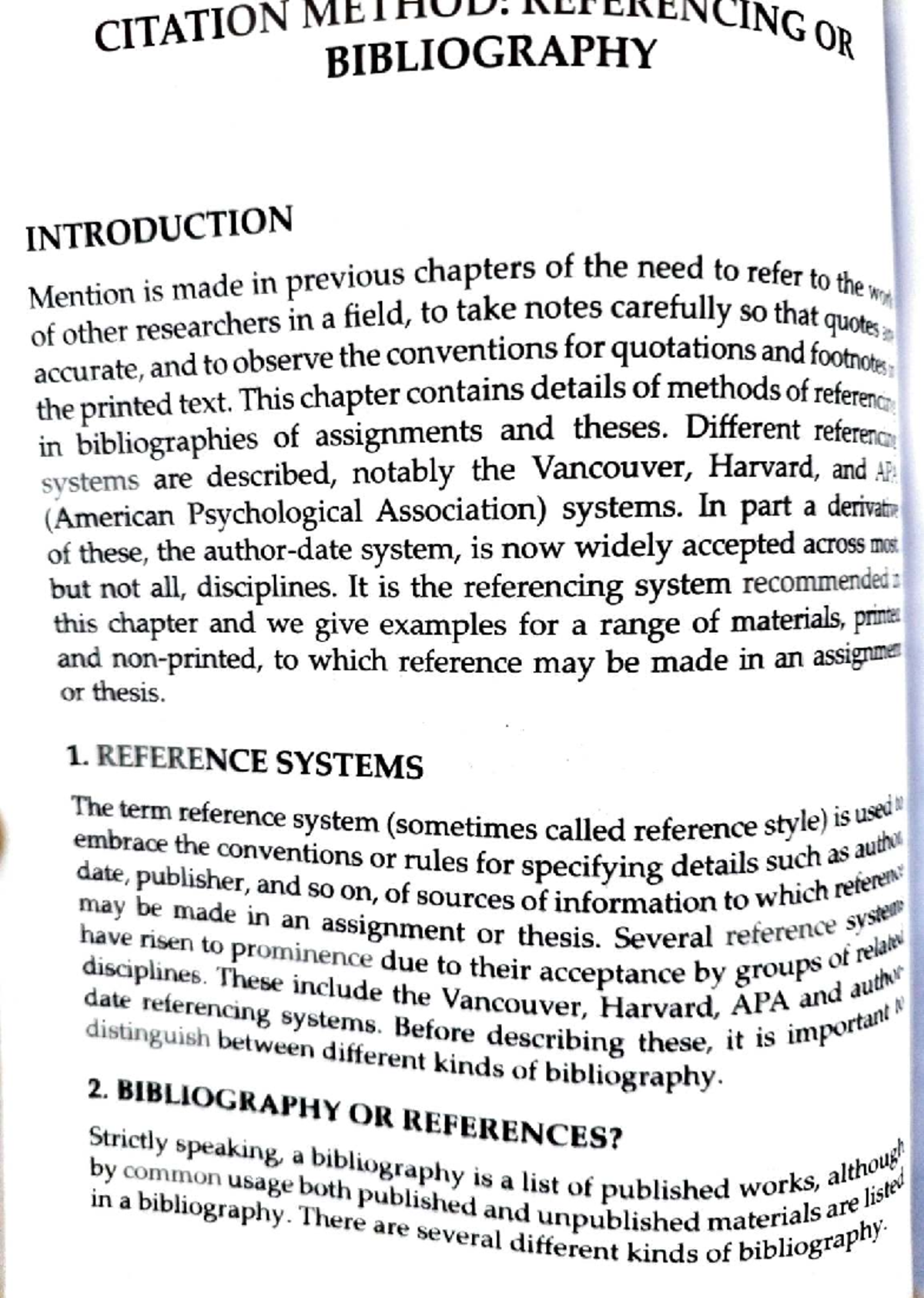 CITATION AND REFERENCING METHODS IN ACADEMIC WRITING - Studocu
