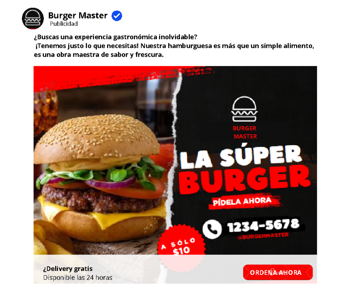 Semana 12 - Tema 01 Ejemplo de un anuncio de Facebook básico - negocios