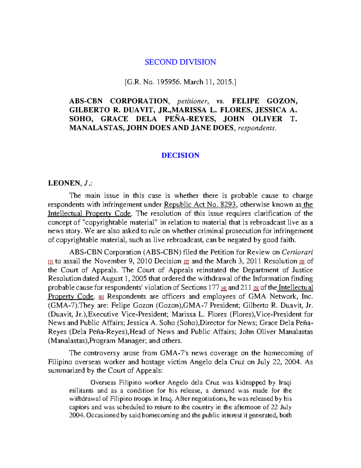 Ph042 - Case Study on Copyright Infringement and Fair Use - Studocu