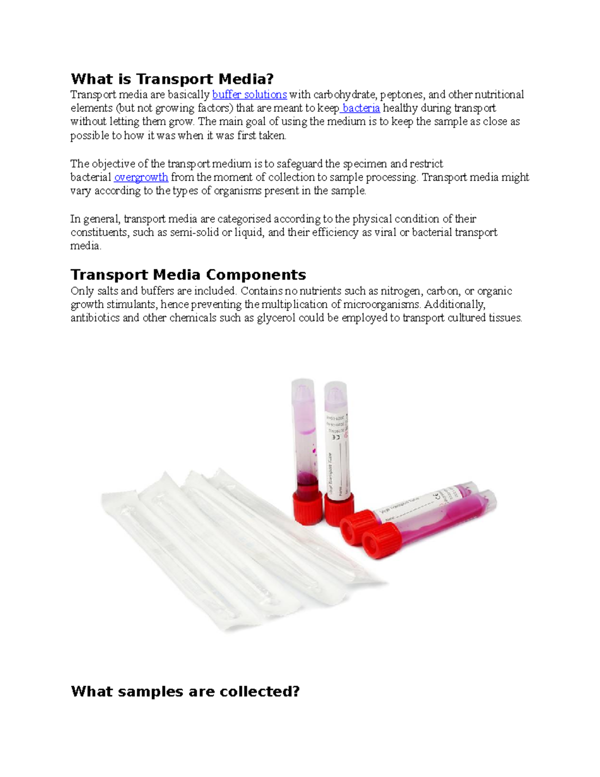 Transport Media: Types, Components, and Their Uses in Microbiology ...