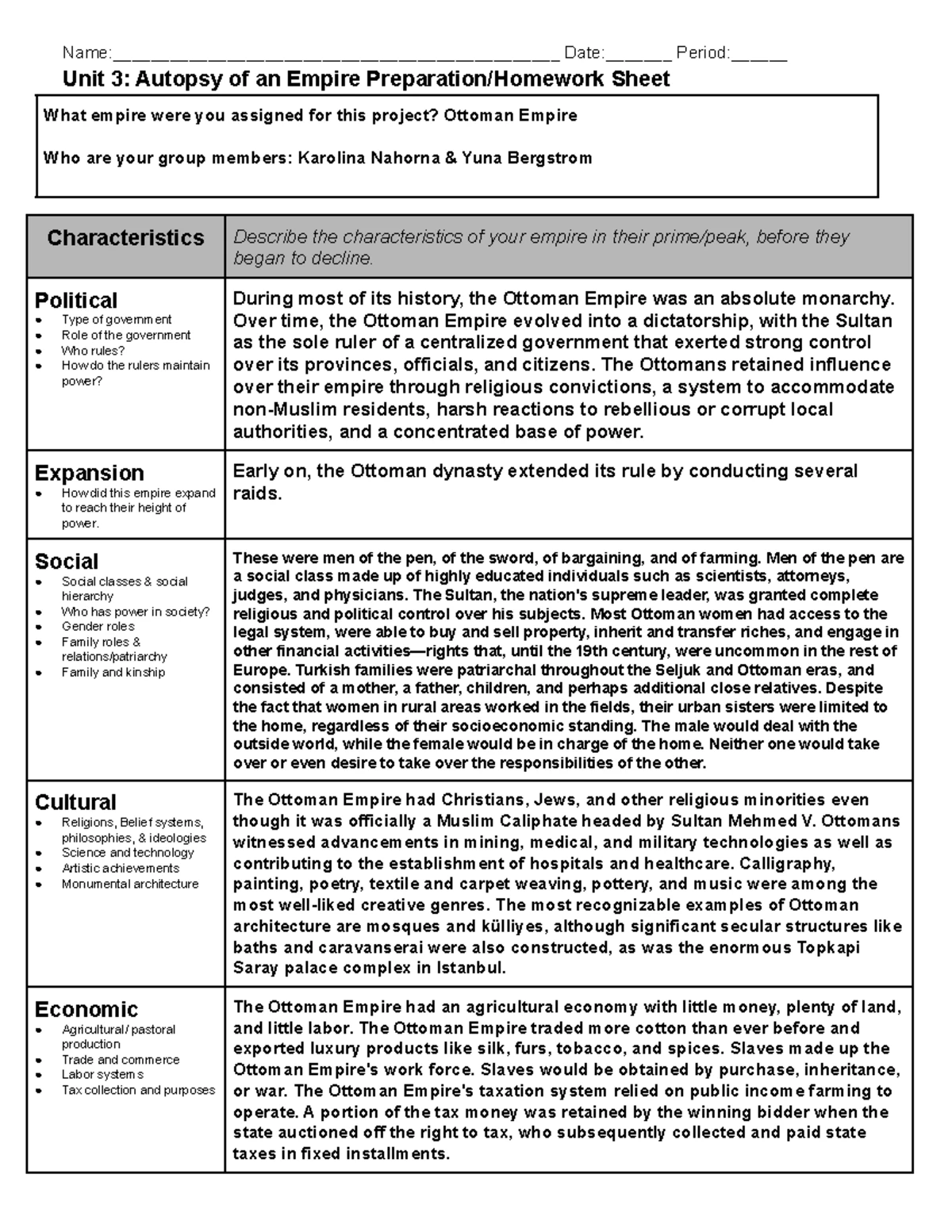 Copy of Copy of AP World History Unit 3 Study Guide - Deprecated API ...