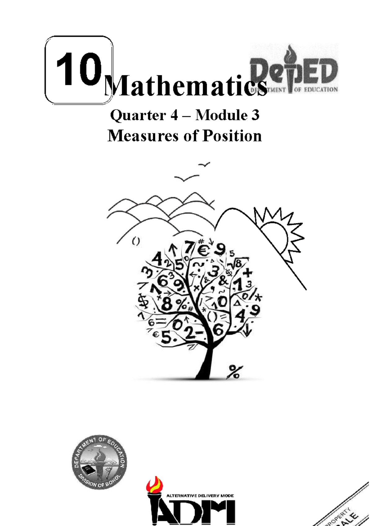 Math 10 Q4 Module 3: Measures of Position and Interpretation - Studocu