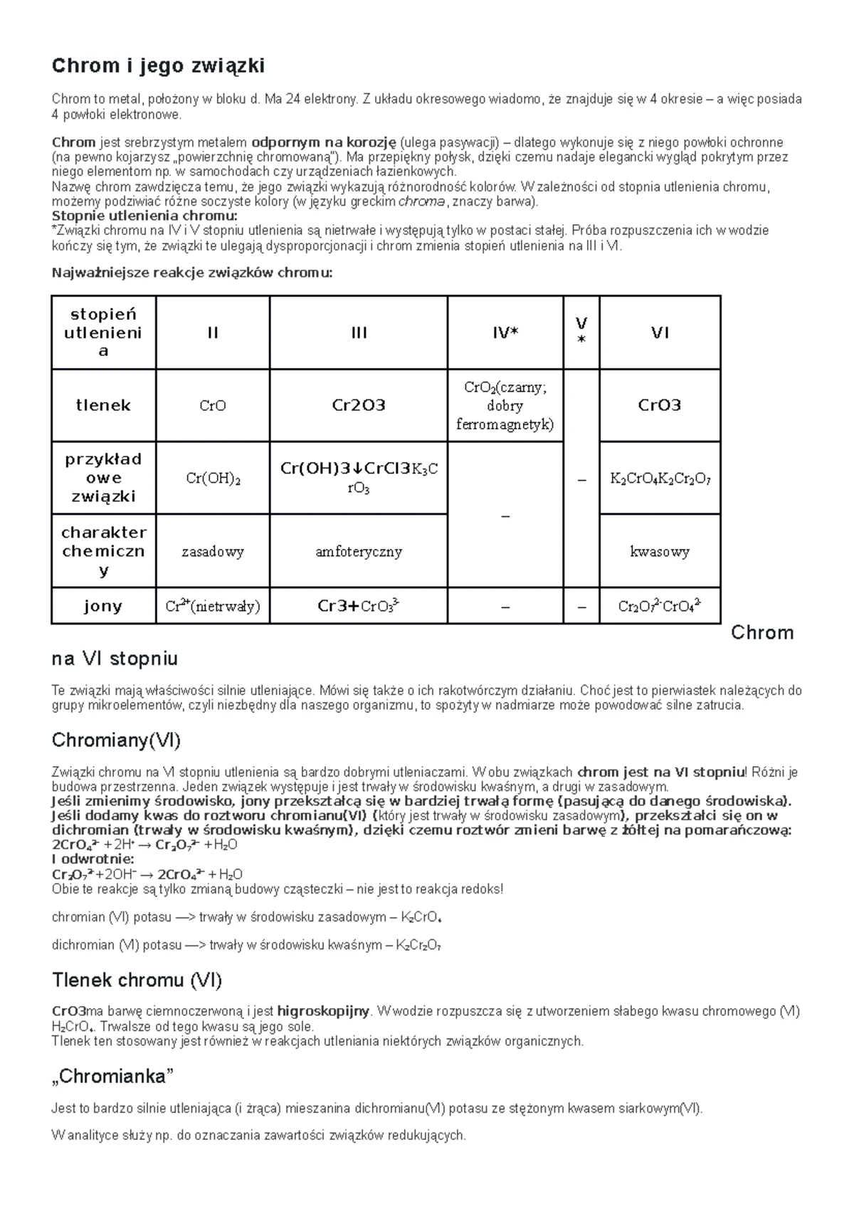 Gimnazjum Roztwory Chemia Sprawdzian Psd www.studocu.com