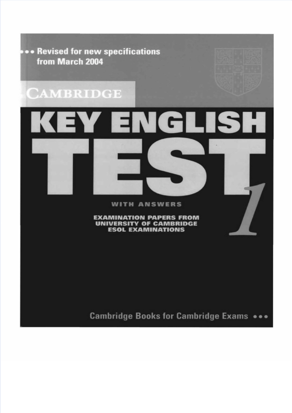 Đề thi tiếng Anh Cambridge KET 2021 cho học sinh cấp 2 và trên - Studocu