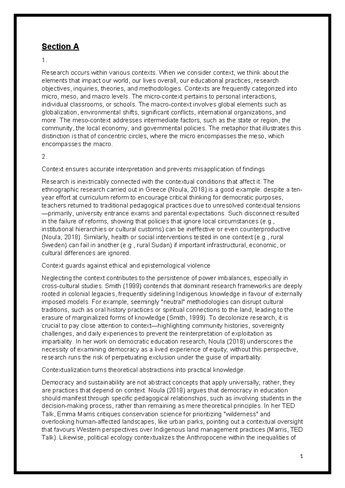 RSE4801 Assignment 1: Understanding Context in Research Methodologies ...