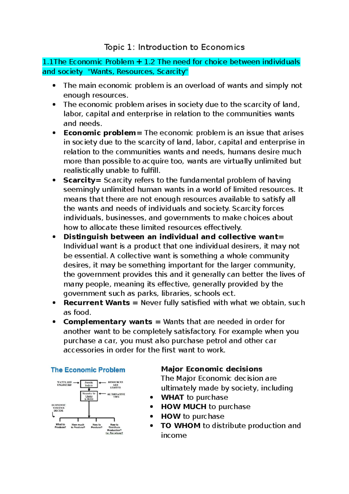 ECO101: Introduction to Economics - Key Concepts and Theories - Studocu