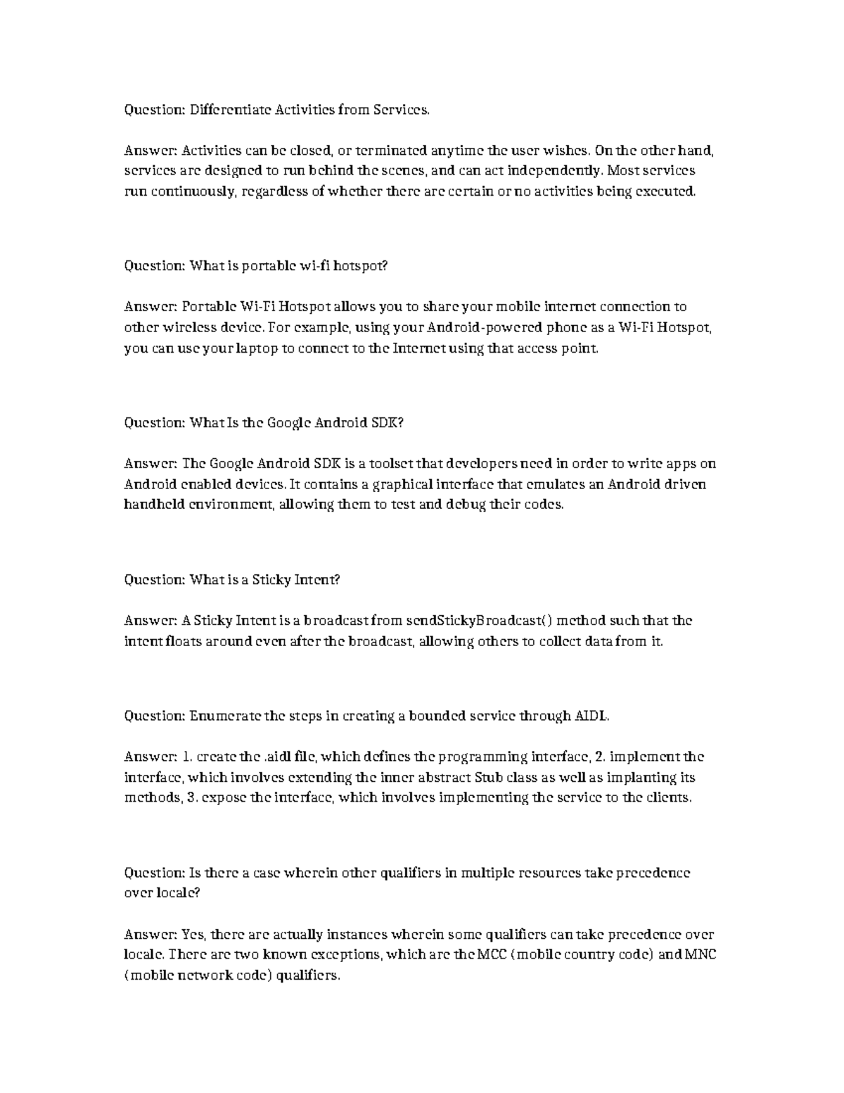 AID & Services Overview: Key Concepts and Definitions - Studocu