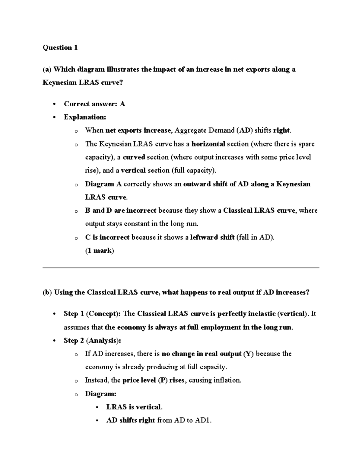 Aggregate Demand and Supply Analysis - ECON 101 Final Exam - Studocu