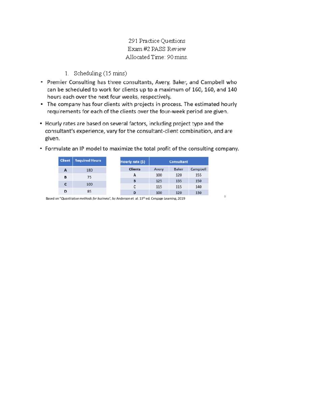 COB 291 practice exam #2 review with practice questions and solutions ...