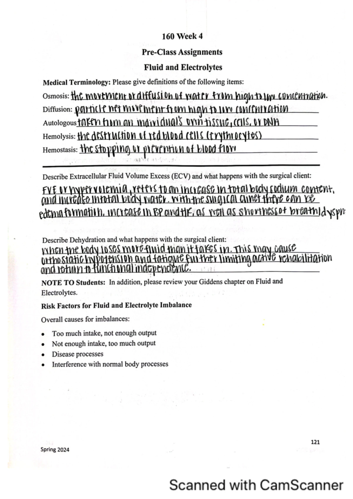 NUR 160 Week 5 Homework Assignment Instructions and Guidelines - Studocu