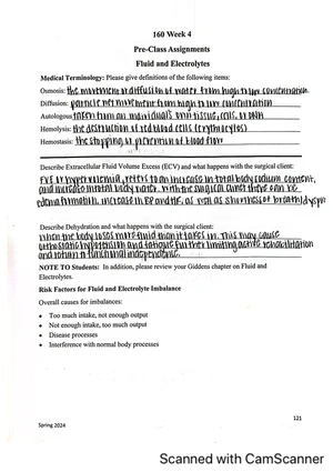 NUR 160 Week 5 Homework Assignment Instructions and Guidelines - Studocu